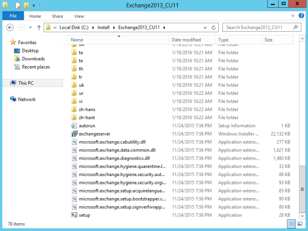 File Exchange Server Installation of Microsoft Exchange Server 2013 CU11 – Part 1 ...